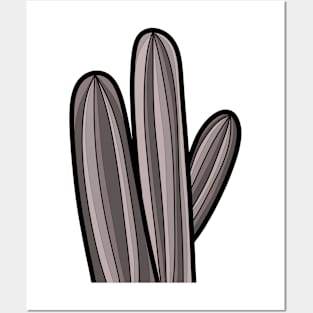 Multi-Grey Cactus Posters and Art